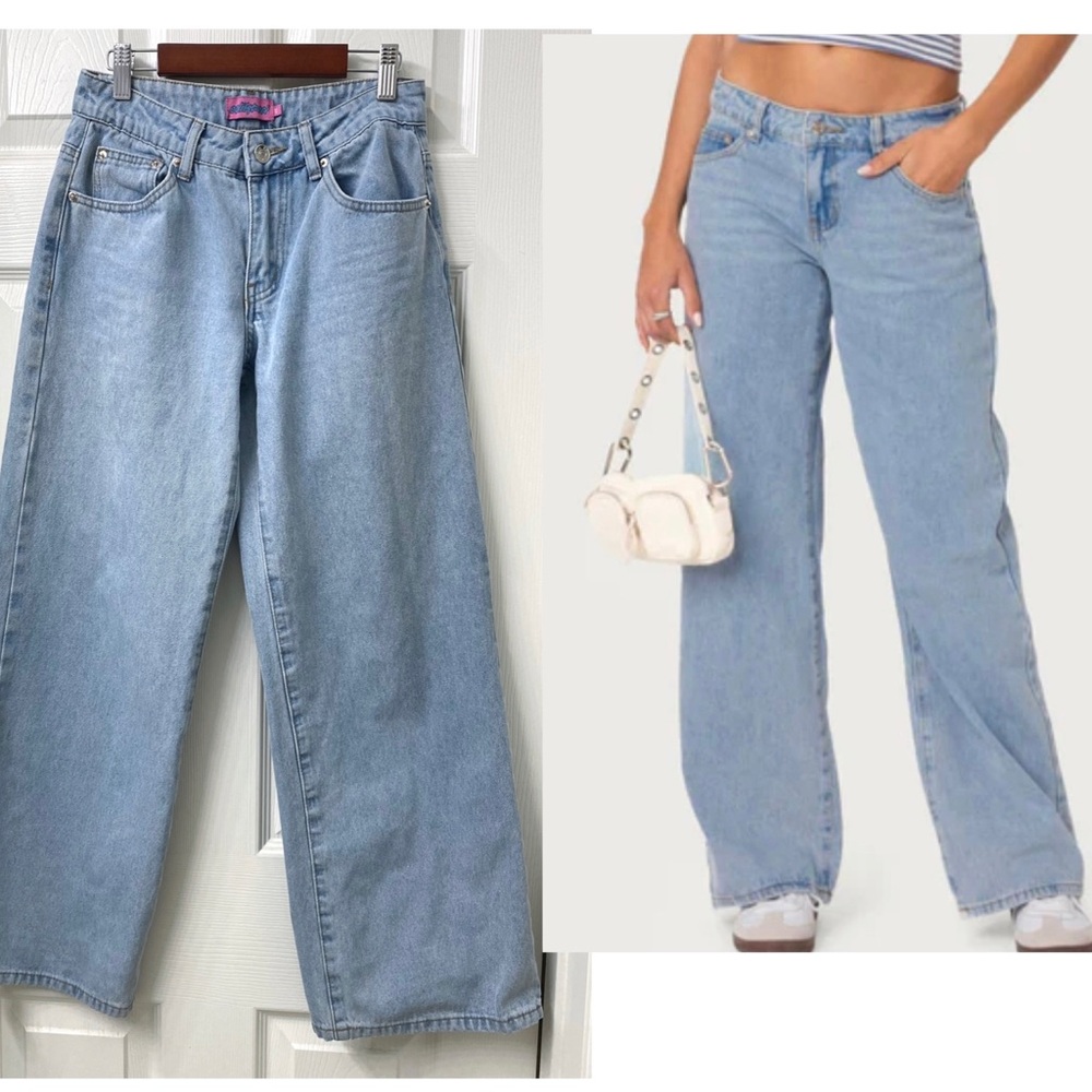 Edikted wide leg jeans size XS